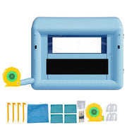 Load image into Gallery viewer, SucceBuy Inflatable Paint Booth Inflatable Spray Booth with Powerful Blower and Air Filter System Round Roof with Light Hook
