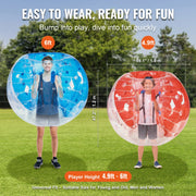 Bild in Galerie-Viewer laden, SucceBuy 2-Pack 5FT/1.5M Inflatable Bumper Balls 0.8mm Thick Bubble Soccer Balls Inflatable Zorb Balls for Adults or Children

