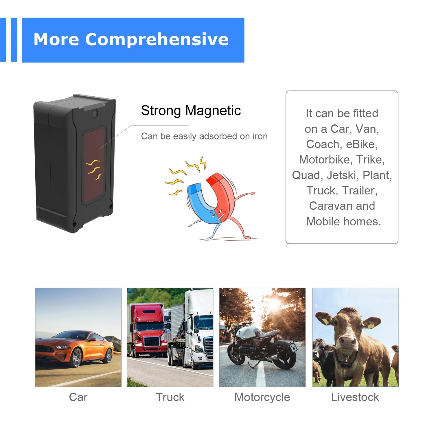 5m Accuracy GPS Vehicle Tracker Remote Anti-Theft for Car Truck Motorcycle Cattle with Affordable Subscription Plan