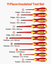 Load image into Gallery viewer, SucceBuy Insulated Screwdriver Set Professional Electrical Screwdriver Set 1000V Insulated Electrician Tool Set Magnetic Phillip
