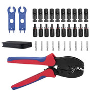 Load image into Gallery viewer, Amocart Crimping Tool Solar Connector Crimper Tool Kit Clear Metric &amp; AWG Markings with Solar Connectors Wrenches Storage Case
