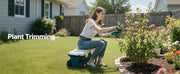 Load image into Gallery viewer, Amocart Garden Scooter with Seat 2in1 Rolling Garden Cart w/ Storage Bin Supports up to 227lbs Outdoor Wagon w/ Handle for Yard
