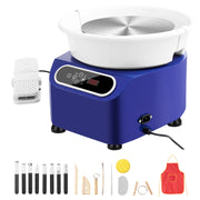 Bild in Galerie-Viewer laden, Amocart Pottery Wheel 11 inch Pottery Forming 450W Electric Wheel for Pottery Direct Drive Ceramic Wheel for DIY Art Craft Blue
