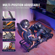 Load image into Gallery viewer, Amocart Racing Wheel Stand for G923 G920 G29 for Thrustmaster T248P Heavy Duty Steel Driving Simulator Cockpit
