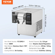 Load image into Gallery viewer, Succebuy Commercial Snowflake Ice Machine Stainless Steel Air Cooling System&amp;Rapid Heat Dissipation for Bakery Cafe - AMOCART
