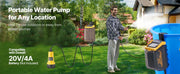 Load image into Gallery viewer, Amocart Cordless Submersible Water Transfer Pump 528GPH &amp; G3/4" Garden Hose Compatible with Dewalt 20V MAX Battery (No Battery)
