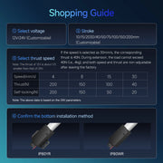 Load image into Gallery viewer, Mini telescopic linear actuator small micro 6V/12V/24VDC electric linear actuator stroke range 10-200mm Stronger load capacity
