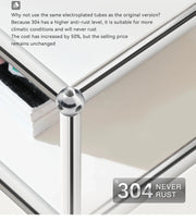 Charger l'image dans la visionneuse de galerie, Meuble TV Meubles de Rangement Meuble d'Angle Meuble de Rangement en Métal Vitrine Meubles de Salon
