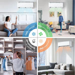 Mini Split Air Conditioner Heat Pump, 18000 BTU 21 SEER2 208V-230V, Energy Star, Remote Control for Rooms up to 1250, Custom