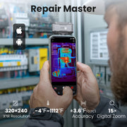 Load image into Gallery viewer, P1 Thermal Camera 1112℉ for ios and android phone 320*240 X³IR Resolution House Inspection Thermal Imager

