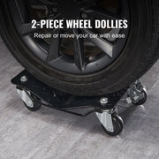 Load image into Gallery viewer, Car Tire Wheel Trolley Dollies 2/4PCS 1500Lbs Weight Capacity Vehicle Skates Moving Tire 4 Casters Auto Repair Mover
