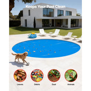 Load image into Gallery viewer, Amocart Solar Pool Cover with Bubble &amp; PE Material Daytime Heat Absorption Nighttime Heat Retention Heat Retaining Solars Cover
