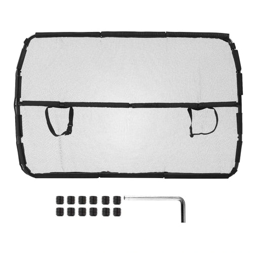 SucceBuy Dog Car Barrier Car Divider for Front Seats Vehicle Pet Barrier with See Through Net Mesh Universal-Fit Dog Car Barrier