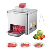 Load image into Gallery viewer, Amocart 550W Meat Cutter Machine 350 lb/h Commercial Meat Cutting Machine Stainless Steel 3.5 mm Thickness for Home Restaurant
