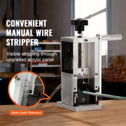 Load image into Gallery viewer, SucceBuy Manual Wire Stripping Machine Portable Aluminum Frame 11.5-25mm 11.5-38mm Wire Peeler for Cable Scrap Copper Recycling - AMOCART
