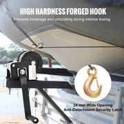 Load image into Gallery viewer, Amocart Hand Winch Heavy Duty Rope Crank with 33 ft Steel Wire Cable and Two-Way Ratchet for Trailer Boat or ATV Towing
