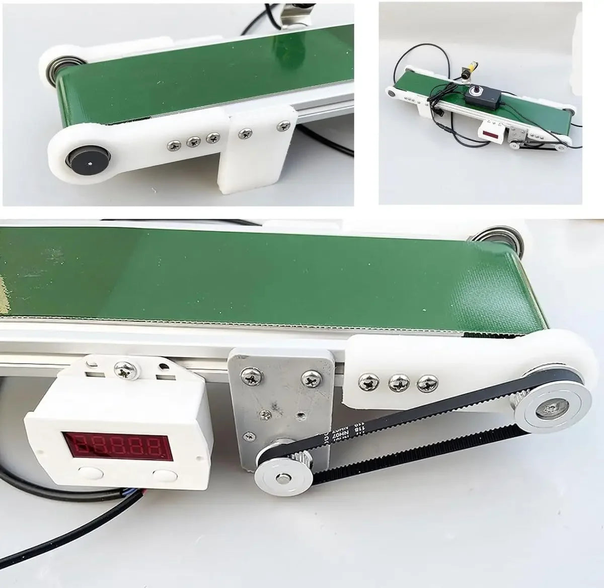 Customization 16*100cm Small Desktop Conveyor Belt Automatic Counter DIY Small Production Line Friction Experimental Device