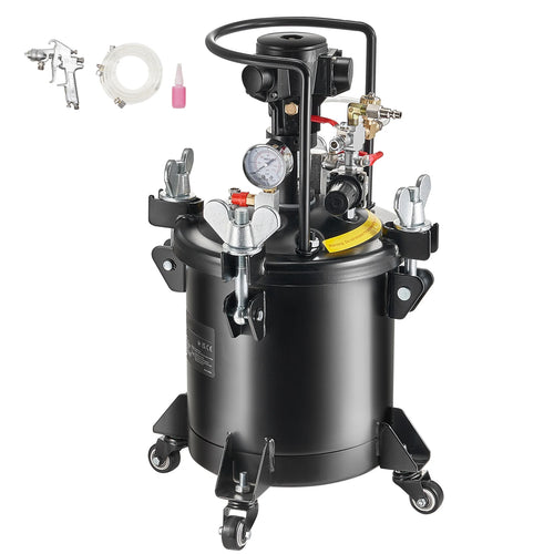 SucceBuy 10L/15L/20L/30L Spray Paint Pressure Pot Stirring Pot Tank Adjustale Pressure Pressure Pot Paint Tank Spray Gun
