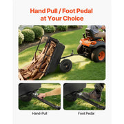 Load image into Gallery viewer, Amocart Garden Utility Trailer 10 Cu. Ft 500lbs ATV UTV Hauling Trailer Tow Behind Poly Dump Cart with 16" Tires for Lawn Mower
