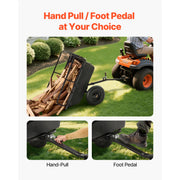 Load image into Gallery viewer, SucceBuy Garden Utility Trailer 10 Cu. Ft 500lbs ATV UTV Hauling Trailer Tow Behind Poly Dump Cart with 16" Tires for Lawn Mower - AMOCART
