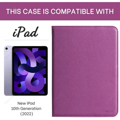Case For iPad Air2 Air1 Cover 5th 6th 7 8 9 10.2 Funda iPad A19 2026 A16 2025 Air11 2025 Pro11 9.7 2018 2017 360° Rotating Case