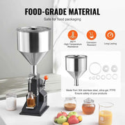 Load image into Gallery viewer, Amocart A03 5-50ml/5-100ml Manual Liquid Filling Machine Paste Bottle Filler Adjustable with Hopper for Water Shampoo Honey
