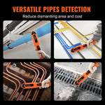 Amocart Pipe Locators 30m Underground P67 Waterproof Pipe Blockage Detector Sewer Wall Scanner Plumbing Tool for Plastic Metal
