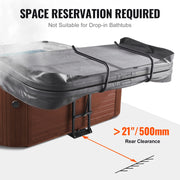 Charger l'image dans la visionneuse de galerie, SucceBuy Hot Tub Cover Lift Spa Cover Lift, Hydraulic Height 33.1" - 41.3" Width 53.1" - 92.5" Adjustable Installed Underneath
