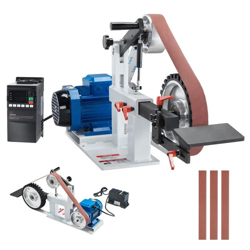 Amocart Belt Grinder Sander 72 X 2-Inch Variable Speed Polisher 1500W Polishing Grinding Machine for Metalworking Knife Making