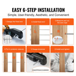 Amocart 20/30/40 Pack Invisible Cable Railing kit T316 Stainless Steel 1/8" Invisible Receiver and Swage Stud End for Post