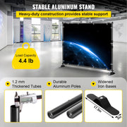 Load image into Gallery viewer, Amocart 2.4x2.4M Backdrop Background Stand Adjustable Telescopic Backdrop Banner Stand for Photocall Video Wedding Event Party
