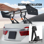 Amocart GT Wing Car Spoiler 53.1 inch Universal Spoiler with Double Deck Car Rear Spoiler Wing, Racing Spoiler BGW/JDM Drift