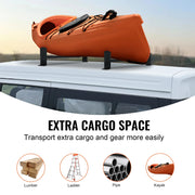 Bild in Galerie-Viewer laden, SucceBuy Van Roof Ladder Rack 2/3 Bars Alloy Steel Roof Racks 500/750 LBS Capacity Rain-Gutter Roof Rack Van Ladder Rack for Van
