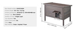 Amocart Outdoor Cat House Weatherproof, Feral Cat Shelter for Cat Outdoor Wooden Cat Rabbit House with All-Round Foam Insulated