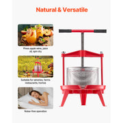 Load image into Gallery viewer, Amocart 9L 14L Fruit Wine Press Stainless Steel Basket with Cross-beam and Triangular Structure Manual Juice Maker for Kitchen
