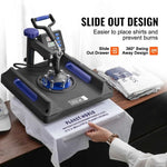Amocart Heat Press Machine Heat Transfer Machine 30oz Tumbler Press 360° Swing Away Digital T-Shirt Pressing Coating