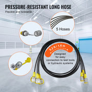 Charger l'image dans la visionneuse de galerie, SucceBuy Hydraulic Pressure Test Kits Excavator Hydraulic Test Gauge Sets with Carrying Case for Excavator Tractors Machinery
