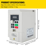 Amocart 2.2/3/4/7.5KW VFD Frequency Inverter 110V/220V1/3P Input 3P Output VariableFrequency Drive CNC Motor Inverter Converter