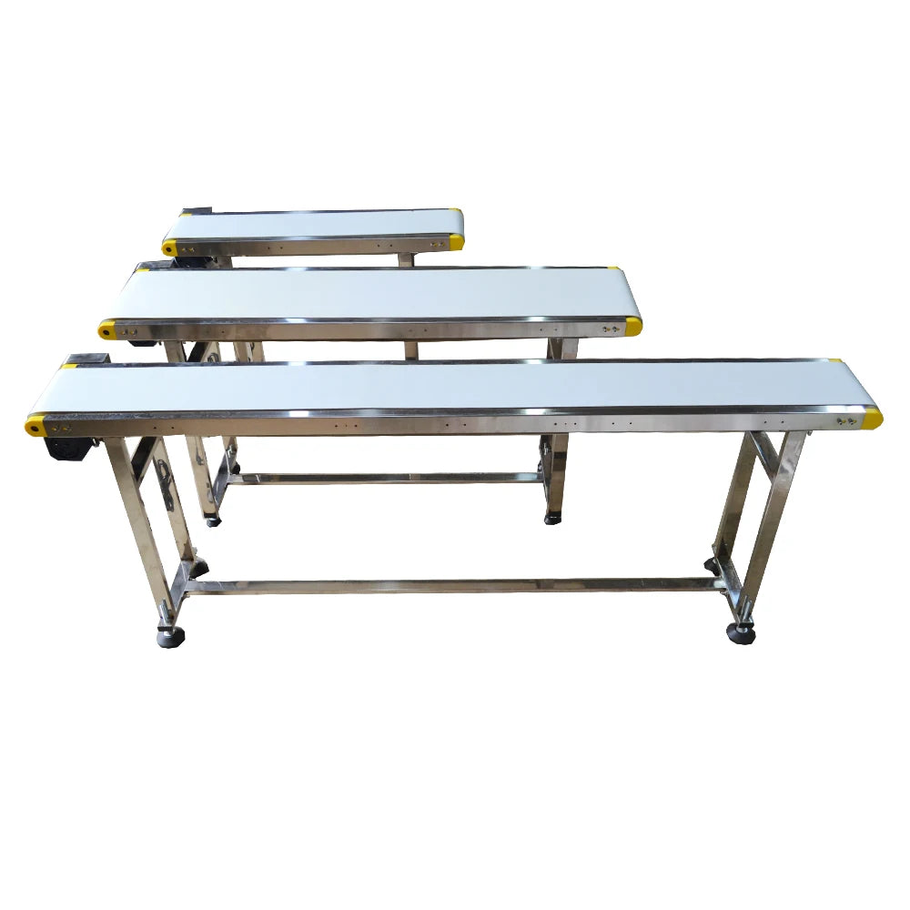 700mm - 2000mm Food Grade Conveyor Belt Machine With Stainless Steel Adjustable Speed  for Automatic Electrical Industrial