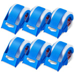 Amocart 1.5in Core 6 Rolls Clear Packing Tape with Dispenser 2.7 Mil Shipping Tape Designed for Moving Boxes Storage Mailing