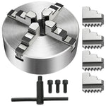 SucceBuy K72-125 Lathe Chuck 5Inch 4-Jaw Independent Reversible Jaw Metal Lathe Chuck Turning Machine Accessories for Lathes Use