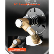 Load image into Gallery viewer, SucceBuy Pressure Washer Hose Reel 50 ftx3/8 in Steel Bracket-Mounted 4000PSI Max Manual Power Hand Crank for Car/Floor Washing
