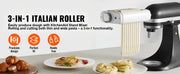 Load image into Gallery viewer, Amocart Pasta Attachment for KitchenAid Stand Mixer 3-IN-1 Stainless Steel Pasta Roller Cutter Set Including Pasta Sheet Roller

