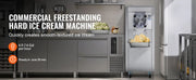 Bild in Galerie-Viewer laden, SucceBuy Ice Cream Maker for Commercial Use Produces 18L per Hour 1780W 6L LED Display Automatic Cleaning &amp;Pre-cooling Functi
