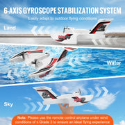 Charger l'image dans la visionneuse de galerie, Amocart EPP Foam RC Plane 2.4G 3CH  Radio Control Aircraft Sea And Air RC Glider Water Land Flying Airplane Toys Gift For Boys
