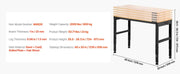 Load image into Gallery viewer, SucceBuy Multi Adjustable Workbench Woodworking Hardwood Work Bench with Power Outlets Foot Pads for Workshop Office Home Use
