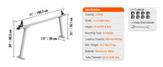 Bild in Galerie-Viewer laden, Amocart Truck Rack, 800 lbs Capacity, 71"x31" Aluminum Ladder Rack for Truck with 8 Non-Drilling C-clamps, Heavy Duty Truck Bed
