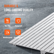 Load image into Gallery viewer, SucceBuy 1in-6in 800lbs Door Threshold Ramp Aluminum Adjustable Modular Cable Protector Ramp for Doorways Wheelchairs Scooters

