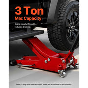 Load image into Gallery viewer, Amocart 3 Ton Low Profile Floor Jack  Aluminum Racing Floor Jack with Dual Pistons Quick Lift Pump for Sports Car SUV Pickup
