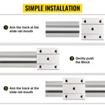 Amocart Linear Rail Ballscrew x 3 RM1605-350mm 650mm 1050mm x 2 Linear Rail Support, 12 CNC Kit Linear Shaft Optical Axis DIY